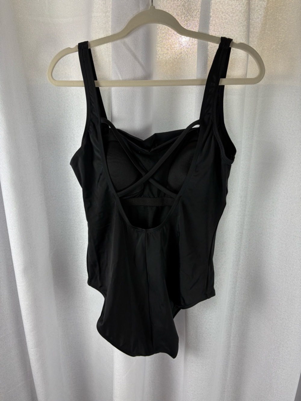 Speedo Black One-Piece Swimsuit Size 14 GUC - Picture 4 of 5